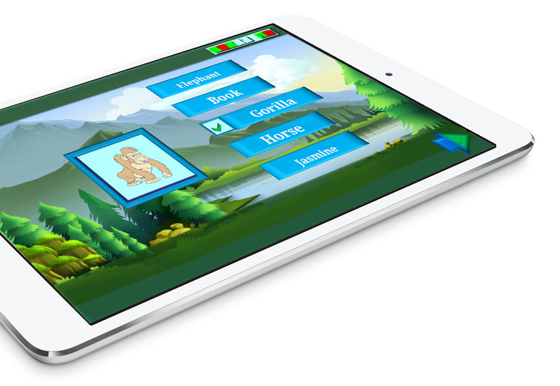 Visuel promotionnel de l’application éducative Alma sur une tablette